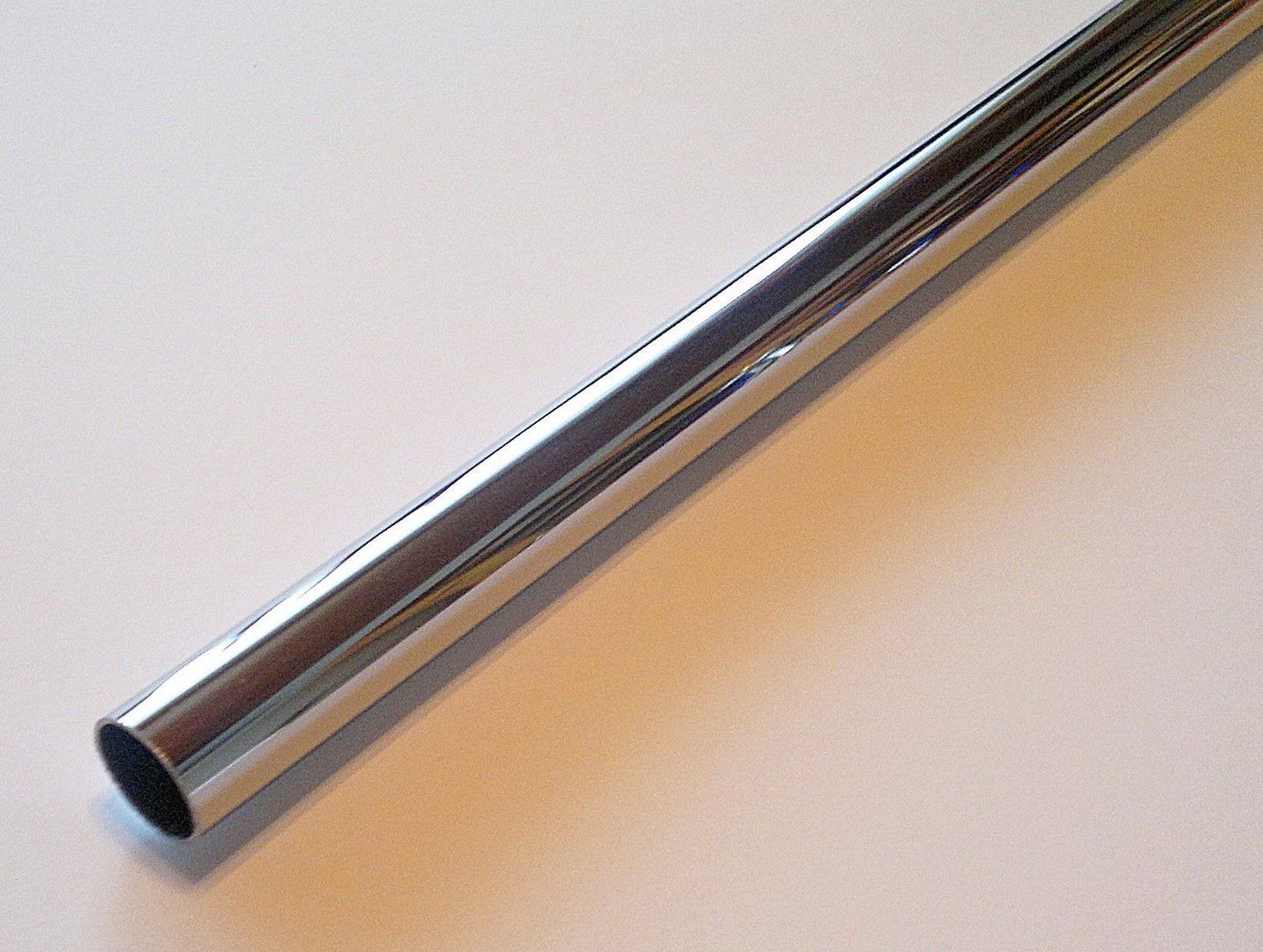 Rohr - Rundrohr 25 mm chrom - Länge 80 - 120 cm wählbar 