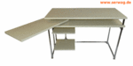 Schreibtische mit drehbarer Unterplatte Modell "Kombi 2"